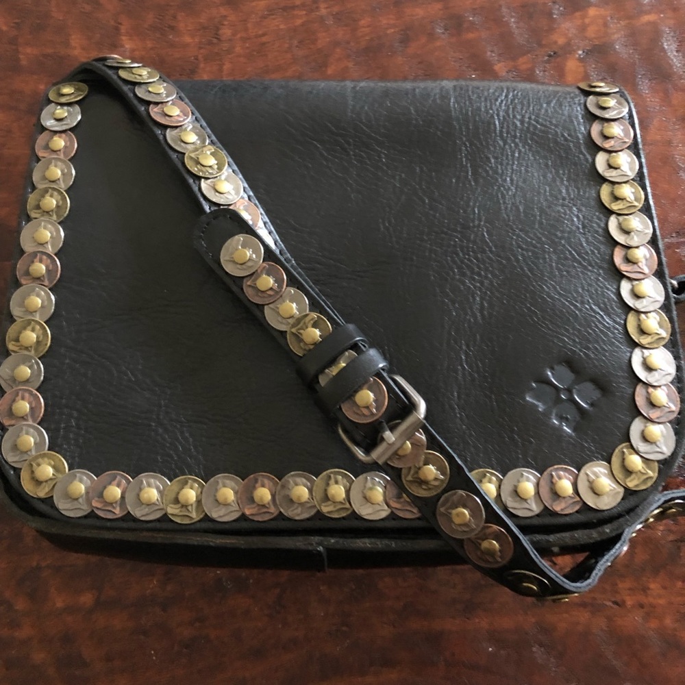 Patricia Nash black leather handbag